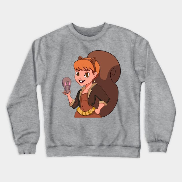 Squirrel Girl Crewneck Sweatshirt by ArtbyDJV